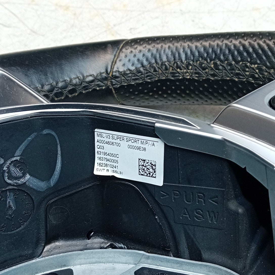 MERCEDES W205 C-CLASS MULTIFUNCTION STEERING WHEEL PFL 2014 A0004606700 FM001402