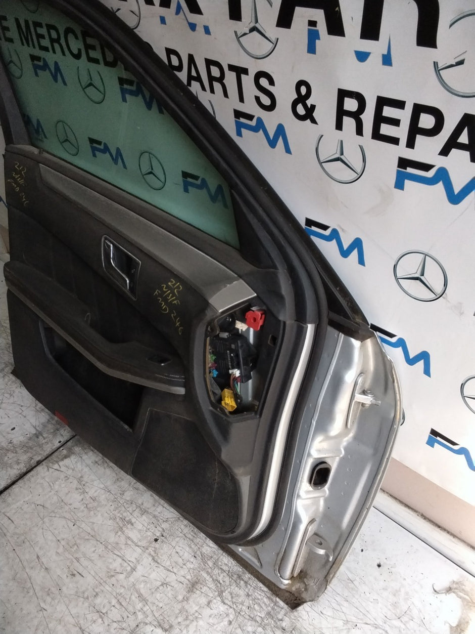 MERCEDES E-CLASS W212 SLN PASSENGER FRON DOOR NSF SILVER 2009-16 COMPLETE FMD346