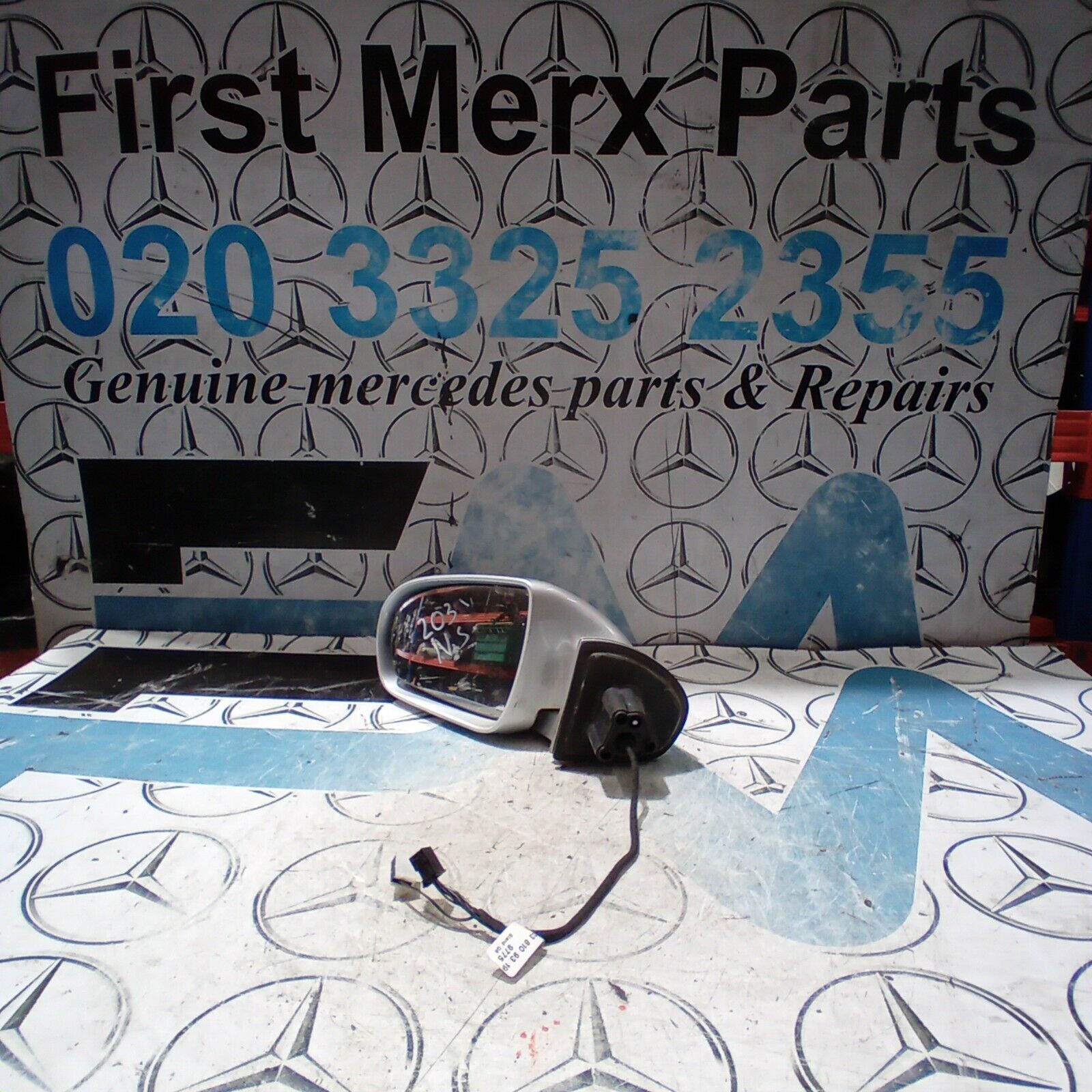 2009 MERCEDES CLC W203 PASSENGER LEFT SIDE WING MIRROR  A2038109319