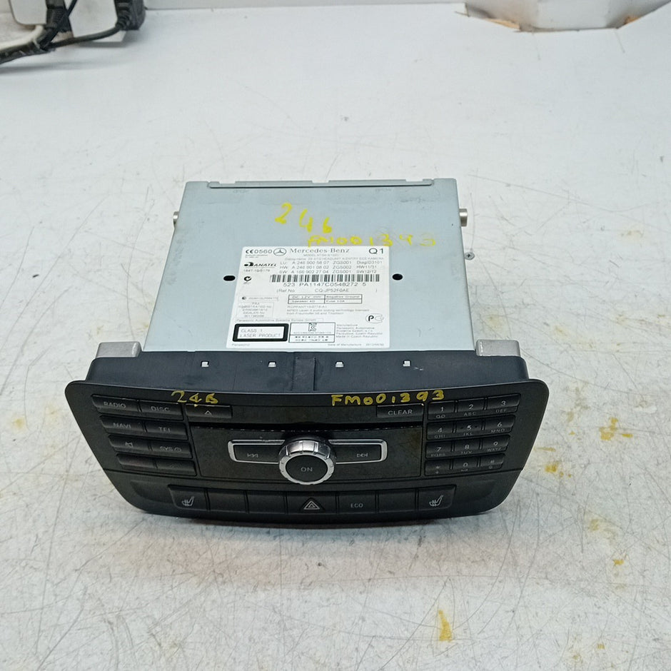 MERCEDES B CLASS W246 STEREO SAT NAV SYSTEM A2469005807 2012-19 FM001393
