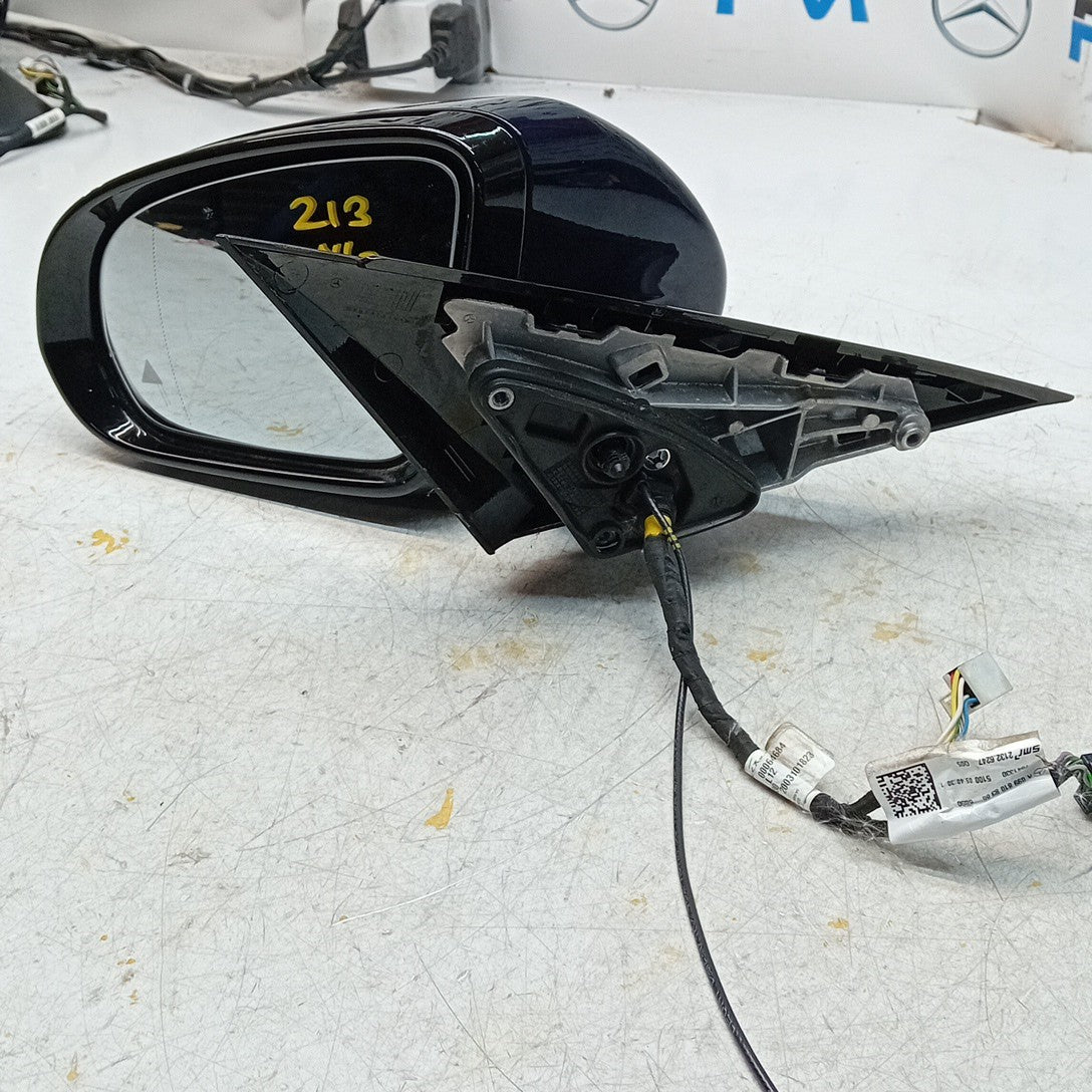 MERCEDES E-CLASS W213 PASSENGER SIDE WING MIRROR BLUE A2138103900 PL BS 16 FMM51