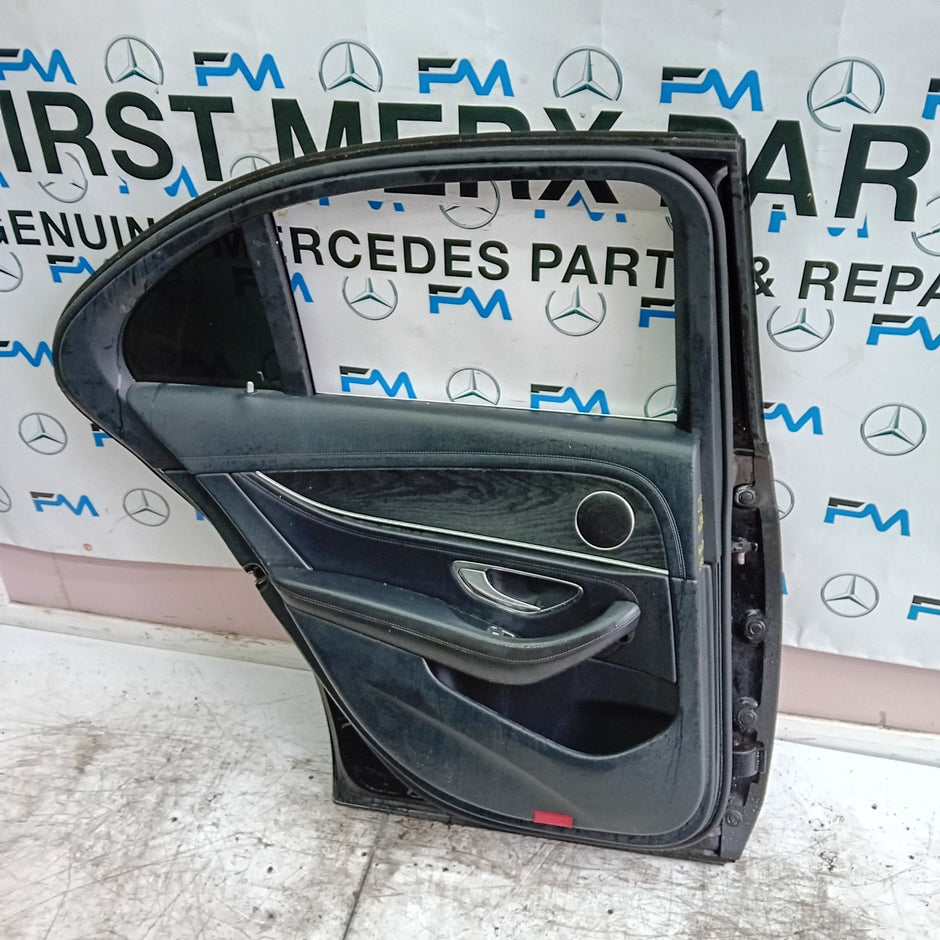 MERCEDES E-CLASS W213 SLN PASSENGER REAR DOOR NSR BLACK 2016 ON COMPLETE FMD250