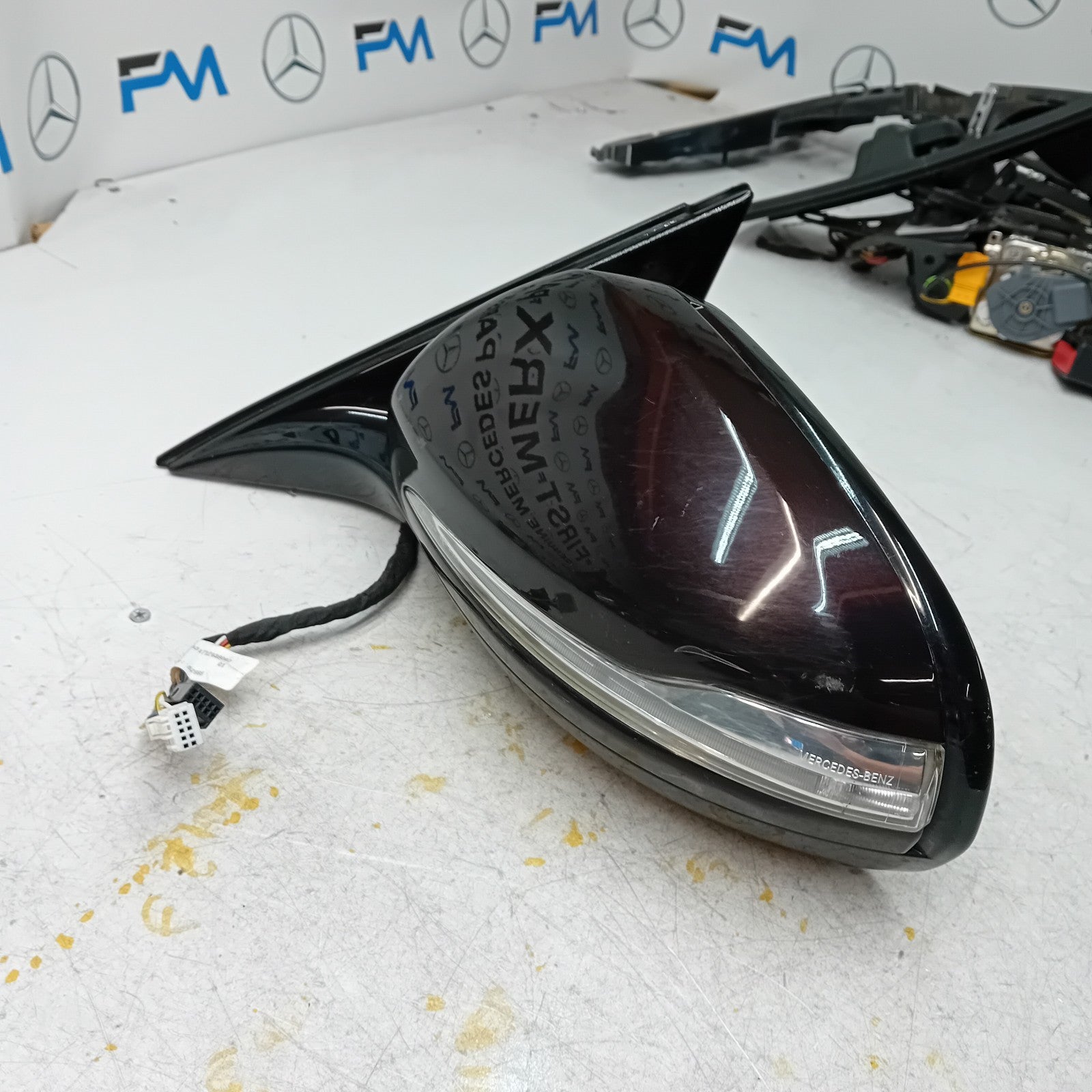 MERCEDES S-CLASS W222 PASSENGER SIDE WING MIRROR BROWN A2228101301 PL FMM45