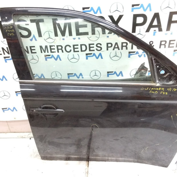 MITSUBISHI OUTLANDER DRIVER FRONT DOOR OSF BLACK COMPLETE FMD577