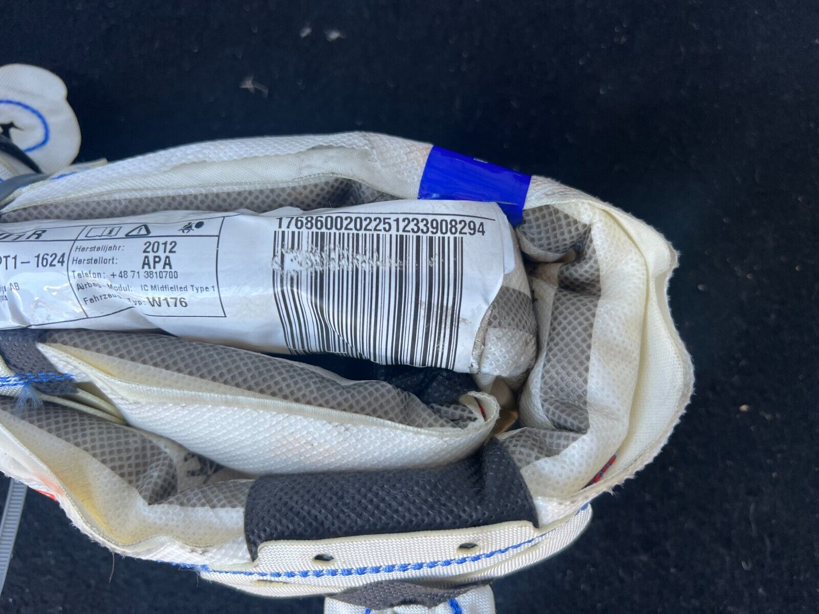 Mercedes A Class Roof Airbag Right Side A1768600202 W176 A200 ROOF AIRBAG 2016