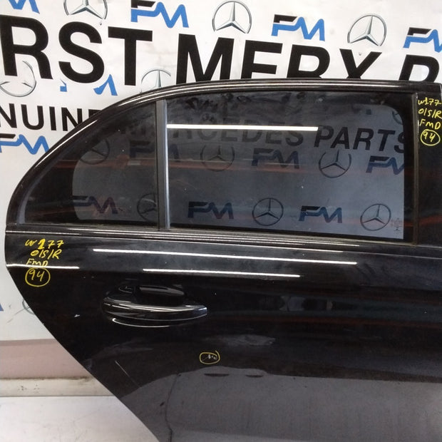 MERCEDES BENZ  A-CLASS W177 DRIVER SIDE REAR DOOR O/S/R COMPLETE BLACK FMD94
