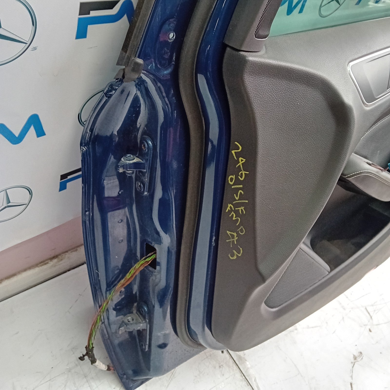 MERCEDES BENZ B-CLASS W246 DRIVER SIDE FRONT DOOR O/S/F COMPLETE BLUE FMD43