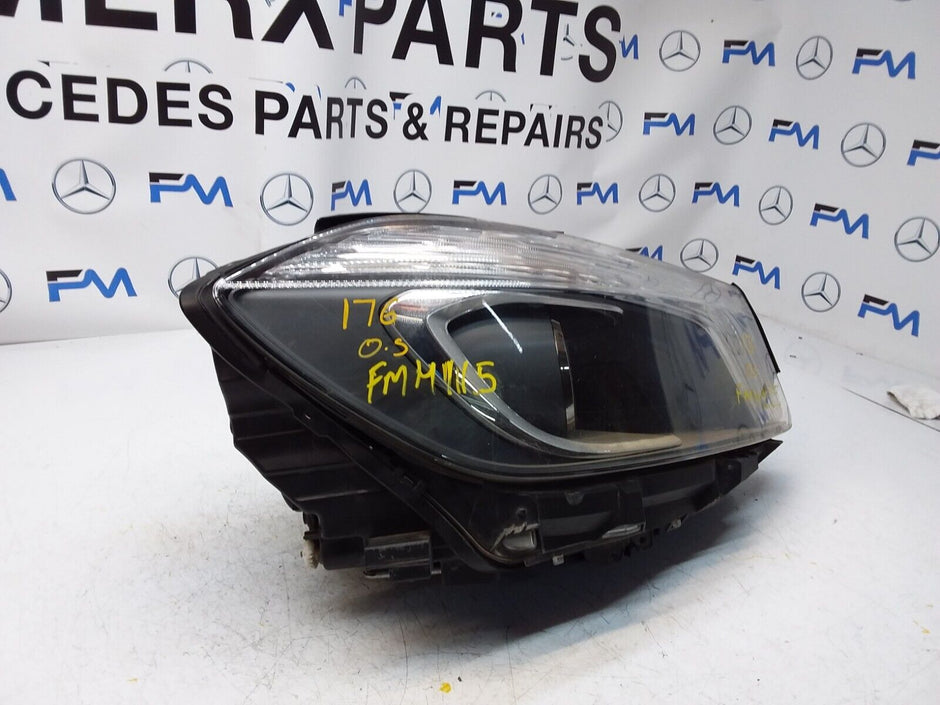 2015 MERCEDES A-CLASS W176 COMPLETE HEADLIGHT DRIVER SIDE OS A1768204561 FMH115