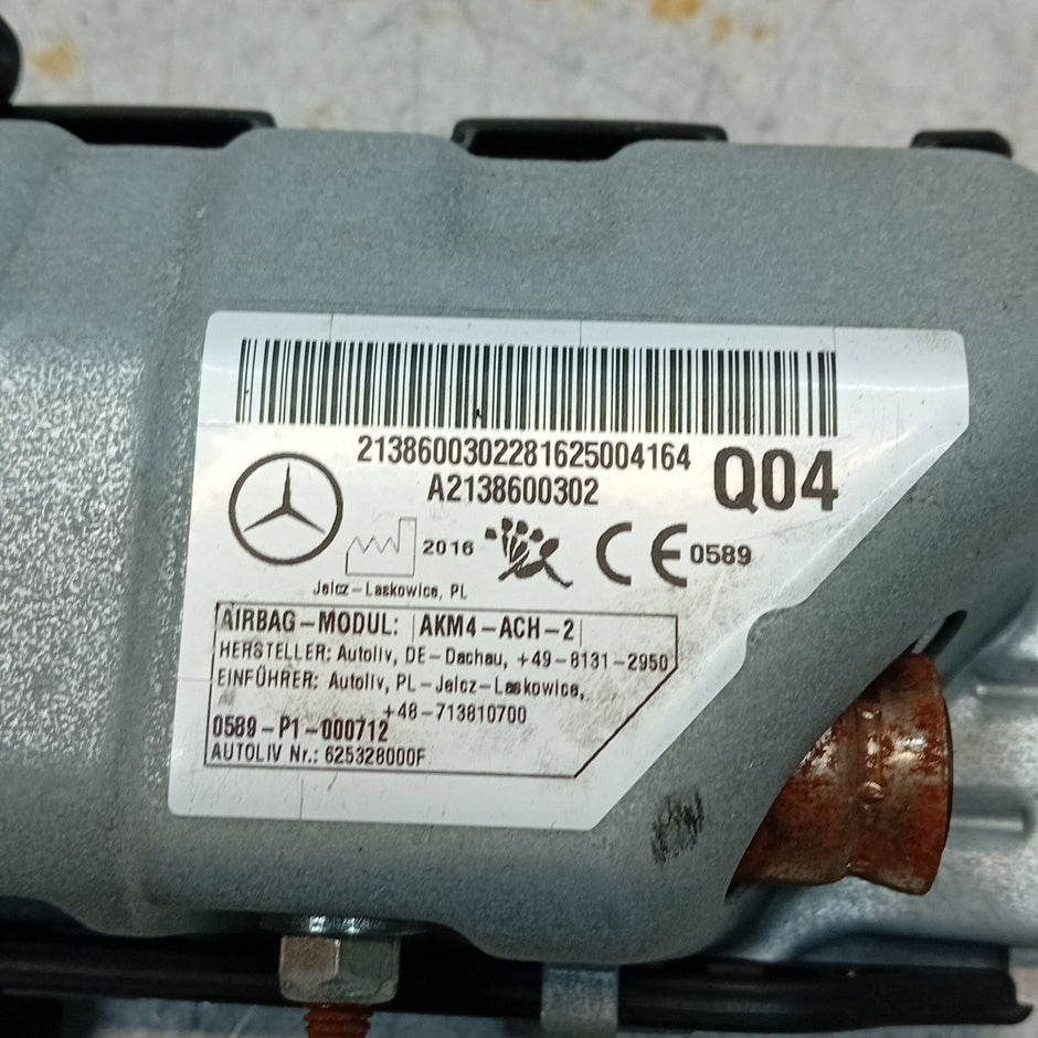 MERCEDES E-CLASS W213 KNEE AIRBAG DRIVER OS RIGHT Q04 A2138600302 FM001298