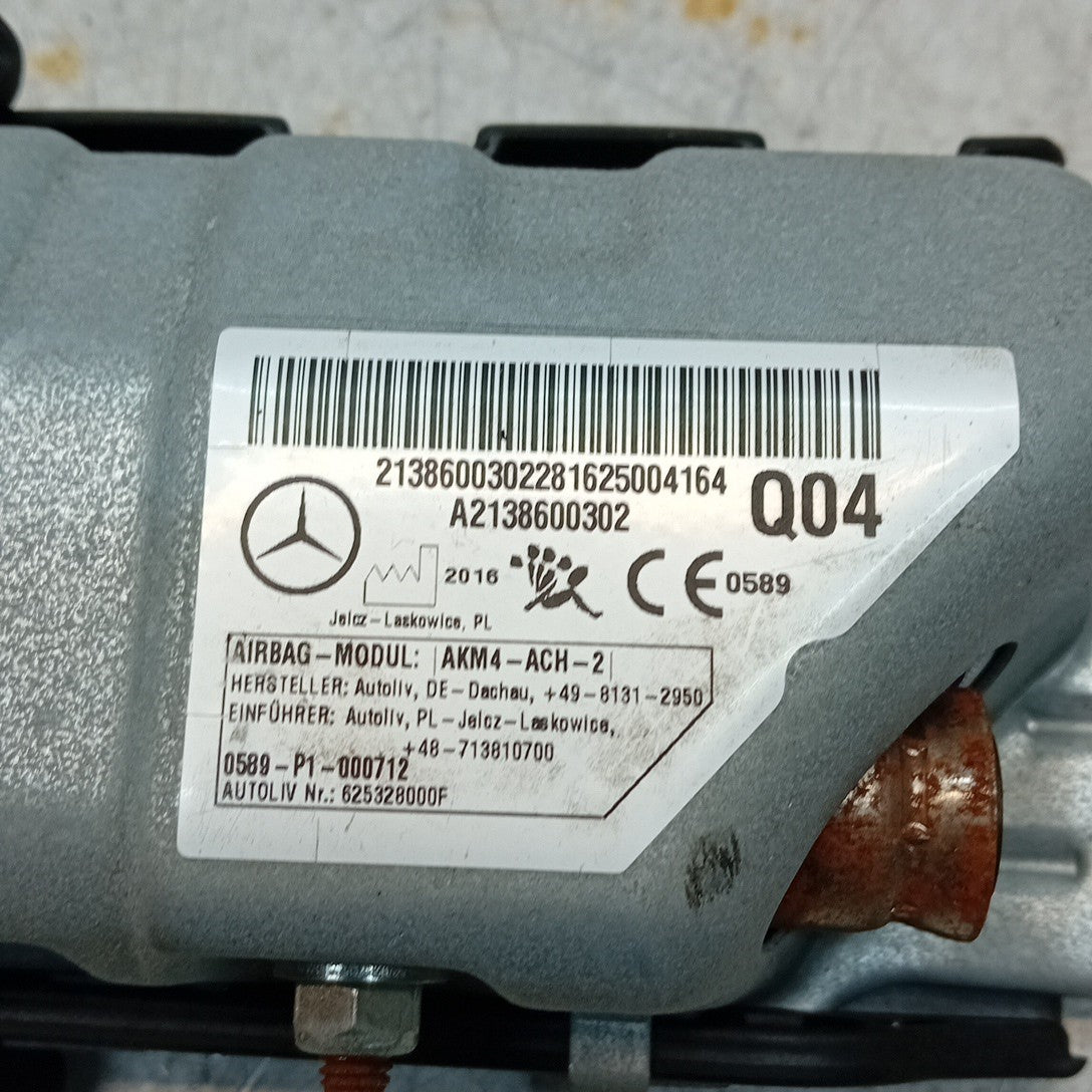 MERCEDES E-CLASS W213 KNEE AIRBAG DRIVER OS RIGHT Q04 A2138600302 FM001298