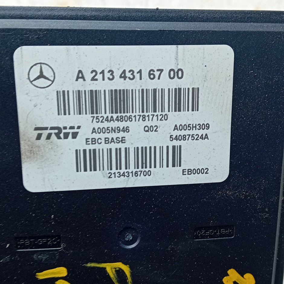 MERCEDES BENZ E-CLASS W213 ABS PUMP MODULE CONTROL UNIT A2134316700 FM001280