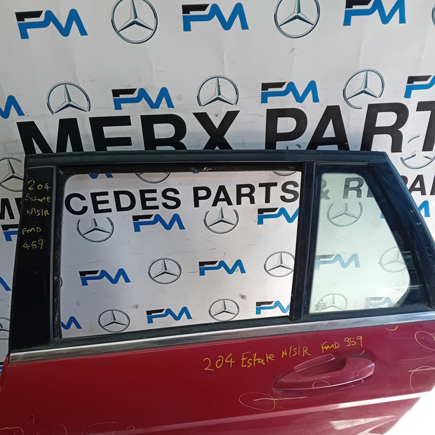 MERCEDES C-CLASS S204 EST PASSENGER REAR DOOR NSR RED 2008-14 FMD459