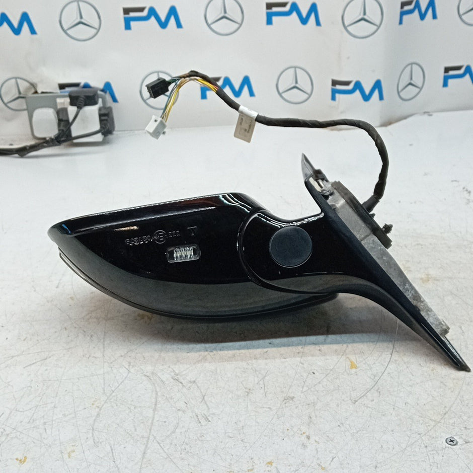 MERCEDES S-CLASS W222 PASSENGER WING MIRROR NS BLACK A2228101516 2014 PL FMM55