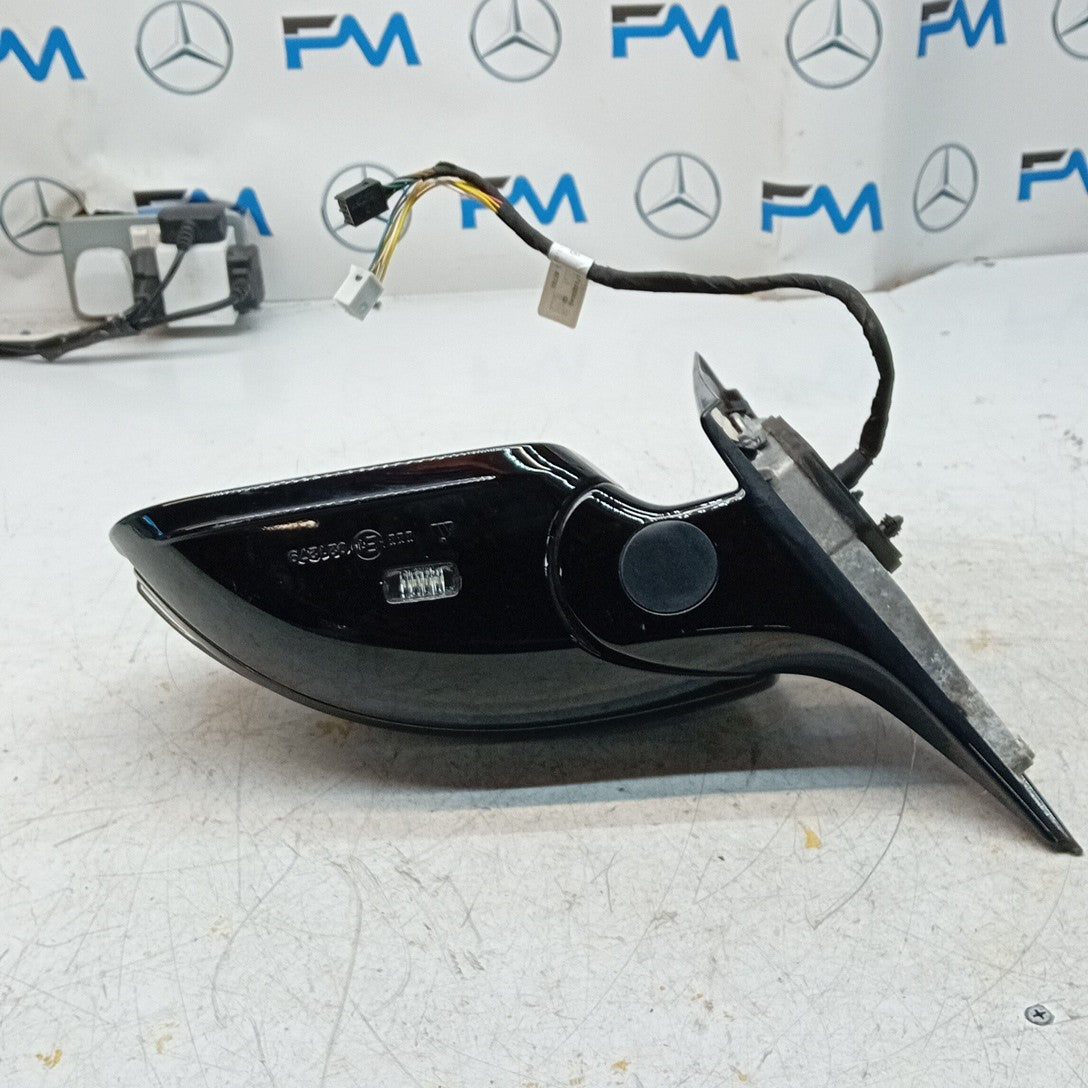 MERCEDES S-CLASS W222 PASSENGER WING MIRROR NS BLACK A2228101516 2014 PL FMM55
