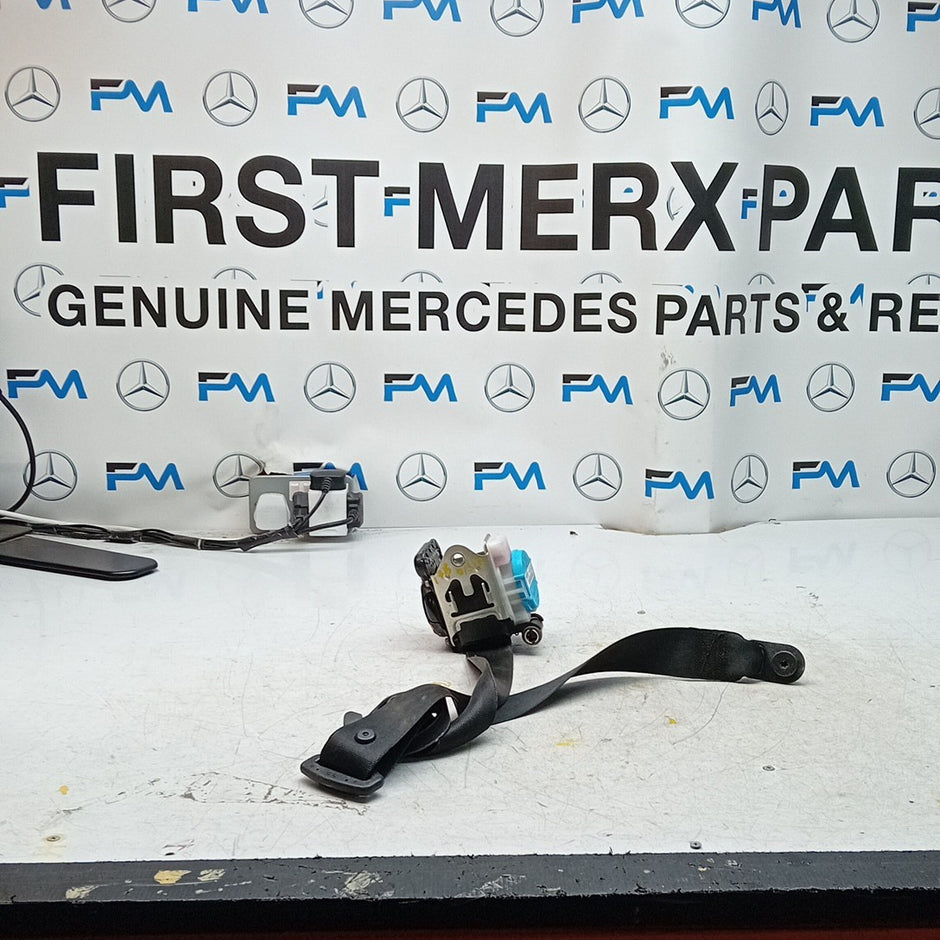 MERCEDES BENZ  A-CLASS W176 SEAT BELT REAR DRIVER A1768602285 BLACK FM001238