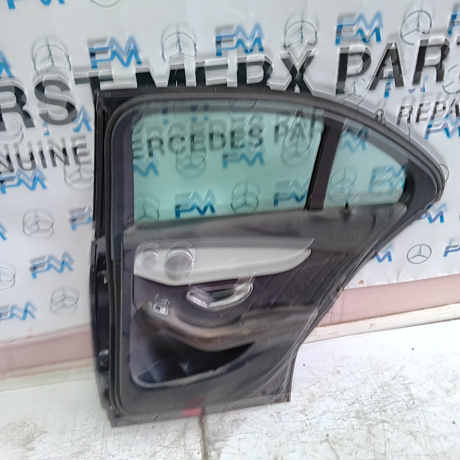 MERCEDES BENZ C-CLASS W205 DRIVER SIDE REAR DOOR O/S/R  GREY FMD131