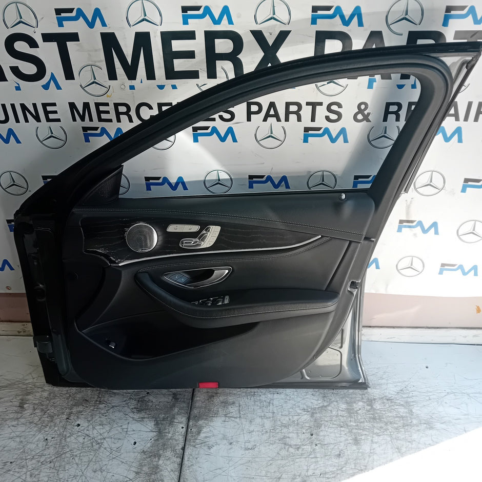 MERCEDES E-CLASS W213 DRIVER FRONT DOOR OSF 2016 ON GREY COMPLETE  FMD514