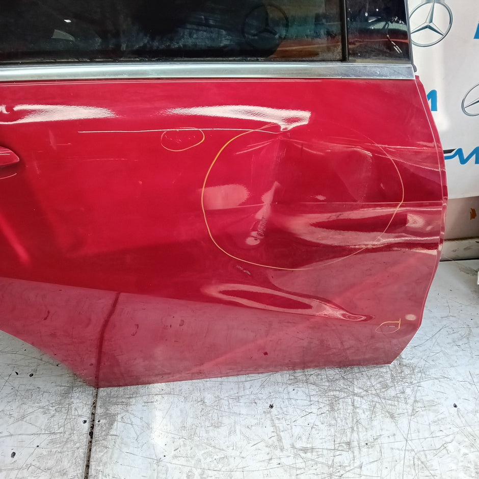 MERCEDES A-CLASS W176 DRIVER REAR DOOR OSR RED 2012- 2018 COMPLETE FMD210