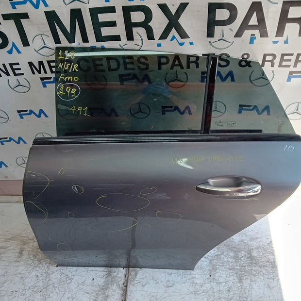 MERCEDES CLA W118 PASSENGER REAR DOOR NSR 2019 GREY COMPLETE FMD491