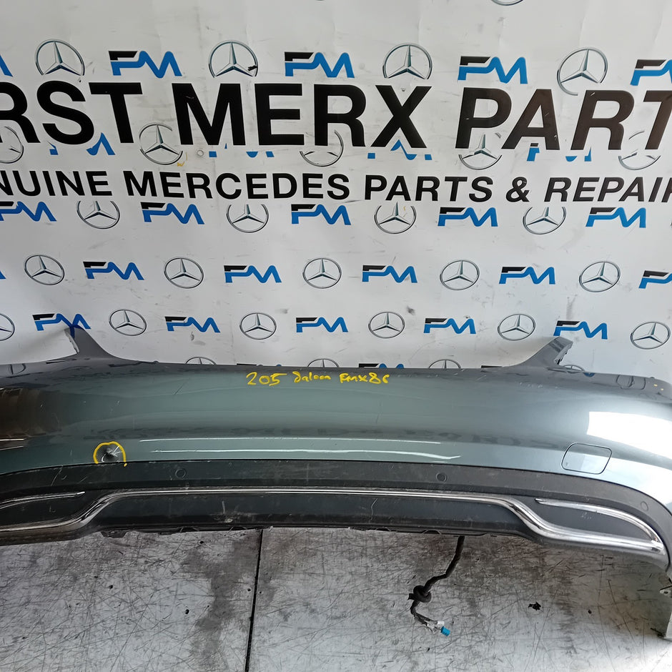 MERCEDES C-CLASS W205  W205 SALOON REAR BUMPER GREY 2014 ON A2058850138 FMX86