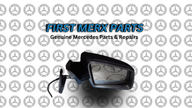 MERCEDES BENZ E CLASS W212 2009-13 DRIVER SIDE DOOR MIRROR SILVER - PUDDLE LIGHT
