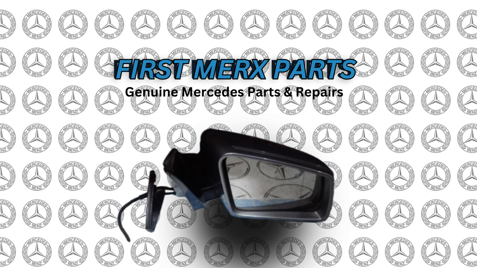 MERCEDES BENZ E CLASS W212 2009-13 DRIVER SIDE DOOR MIRROR SILVER - PUDDLE LIGHT