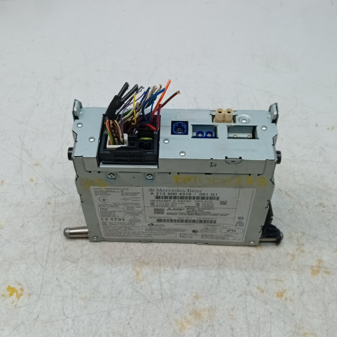 MERCEDES BENZ E CLASS  W213 SAT NAV SYSTEM HEADUNIT A2139004316 FM001278
