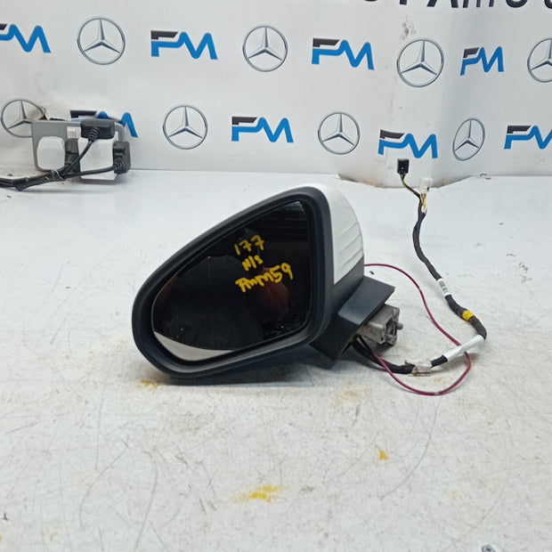 MERCEDES A-CLASS W177 PASSENGER WING MIRROR NS WHIT 2018 PL A1778109902 FMM59
