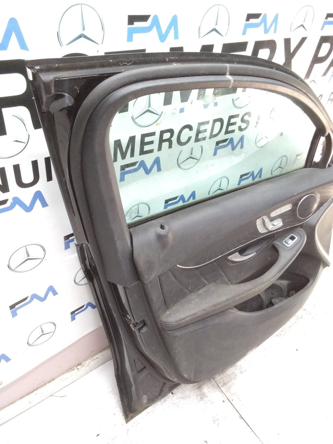 MERCEDES BENZ GLC X253 PASSENGER FRONT DOOR NSF BLACK 2016 ON COMPLETE FMD316