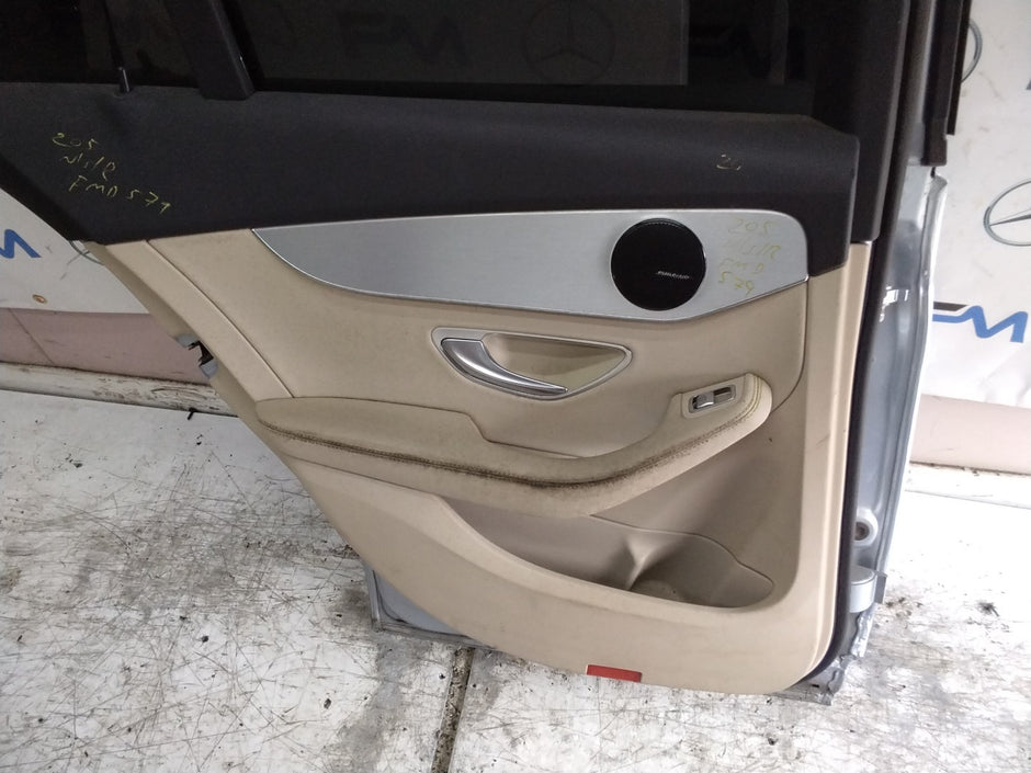 MERCEDES C-CLS W205 EST PASSENGER REAR DOOR NSR SILVER 2014-21 COMPLETE FMD579