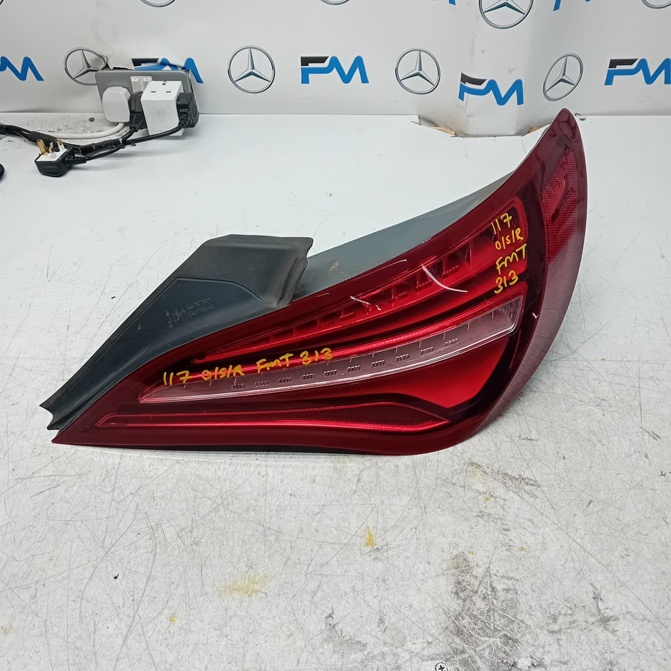 MERCEDES CLA W117 DRIVER SIDE RIGHT REAR TAIL LIGHT 2018 A1179061956 FMT313