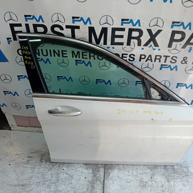 MERCEDES BENZ C-CLASS W205 DRIVER FRONT DOOR OSF 2014 WHITE  FMD507