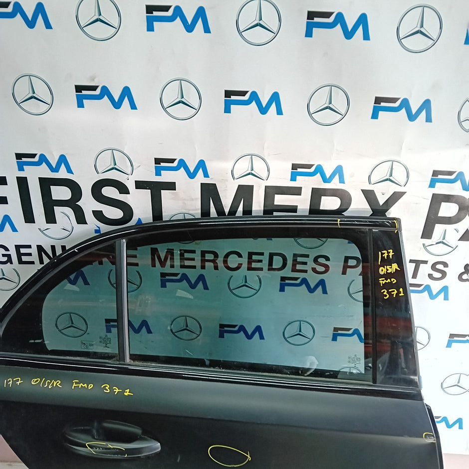 MERCEDES BENZ A-CLASS W177 DRIVER REAR DOOR OSR GREY 2018 ON COMPLETE FMD371