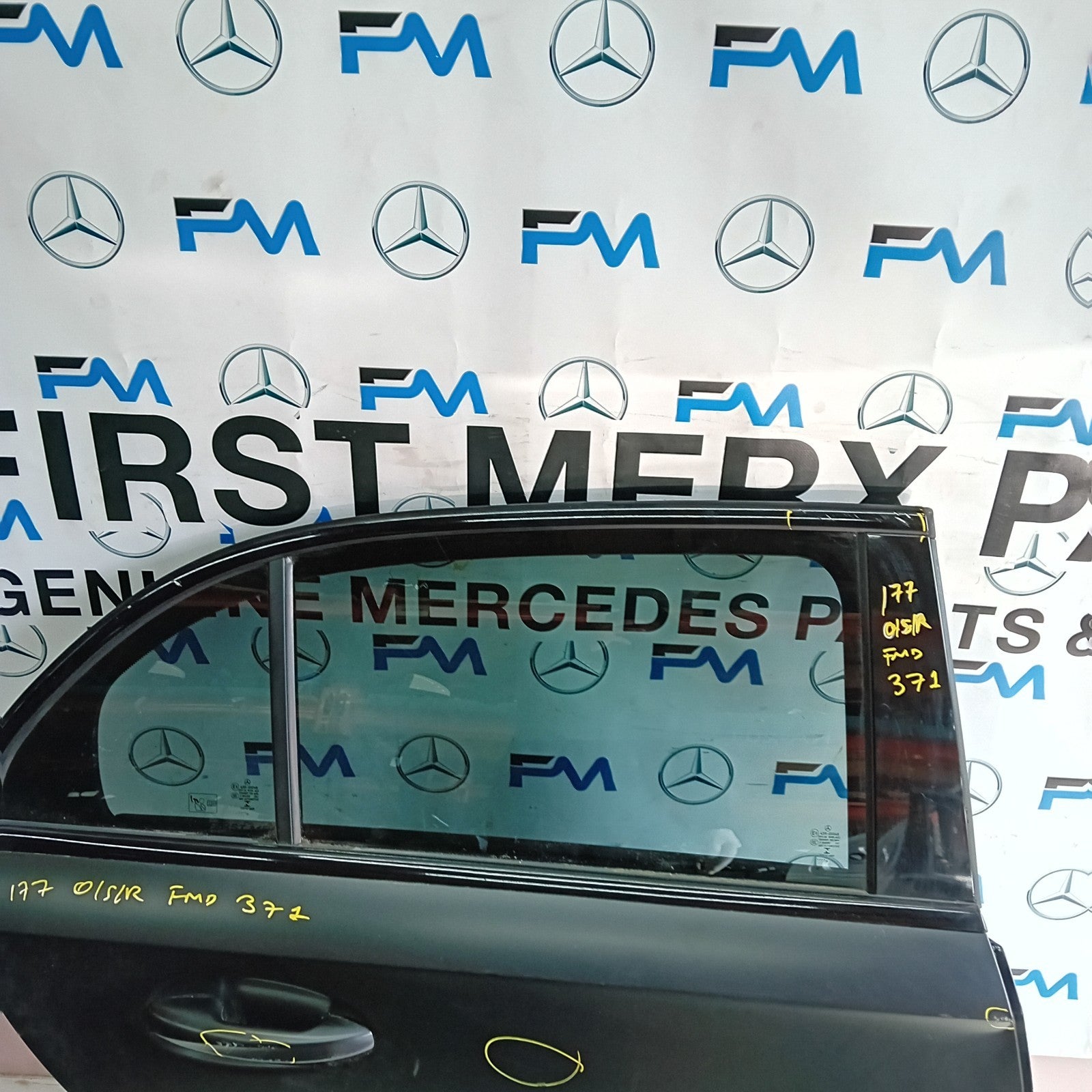 MERCEDES BENZ A-CLASS W177 DRIVER REAR DOOR OSR GREY 2018 ON COMPLETE FMD371
