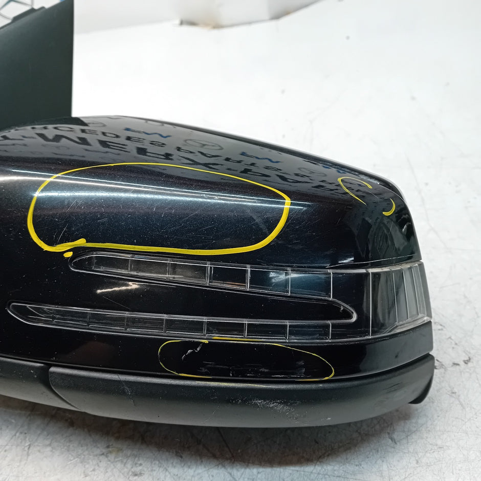 MERCEDES BENZ B-CLASS W246 PASSENGER WING MIRROR NS BLACK A2468101519  FMM88