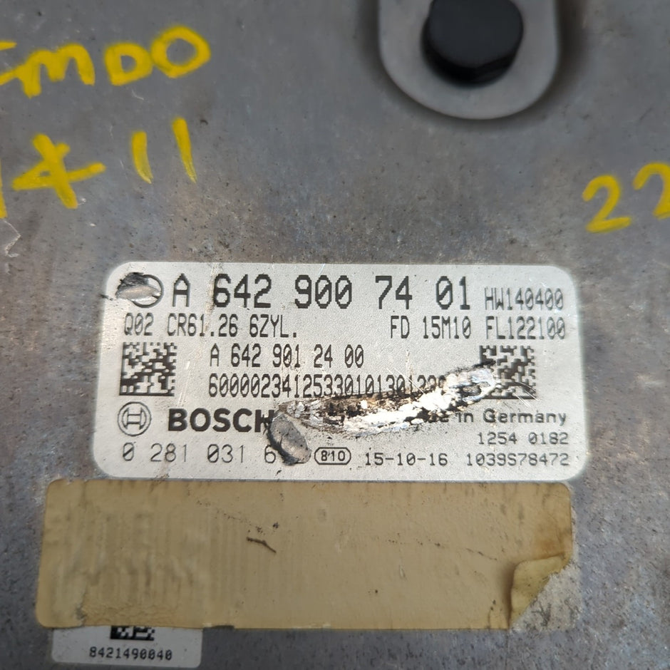 MERCEDES S-CLASS W222 ECU DIESEL ENGINE CONTROL MODULE A6429007401 FM001411