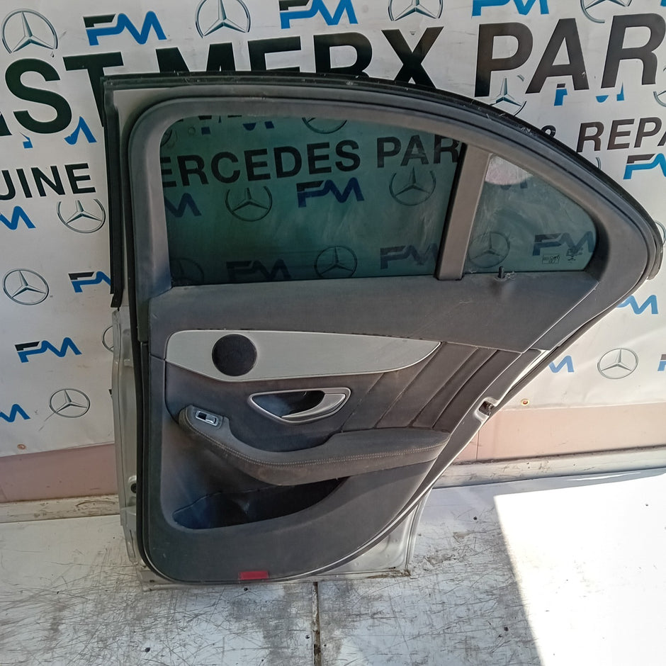 MERCEDES C-CLASS S205 SLN DRIVER REAR DOOR OSR SILVER 2014 ON COMPLETE FMD455