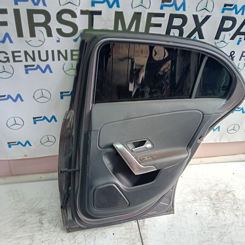 MERCEDES BENZ A-CLASS W177 DRIVER REAR DOOR OSR GREY 2018 ON COMPLETE FMD197