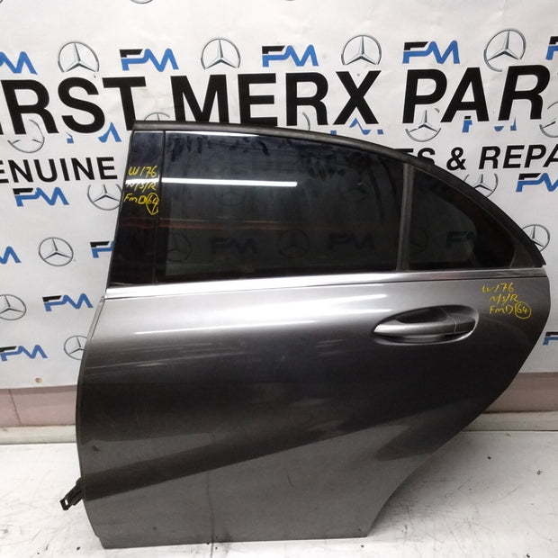 MERCEDES BENZ A-CLASS W176 PASSENGER SIDE REAR DOOR N/S/R COMPLETE BLACK FMD64