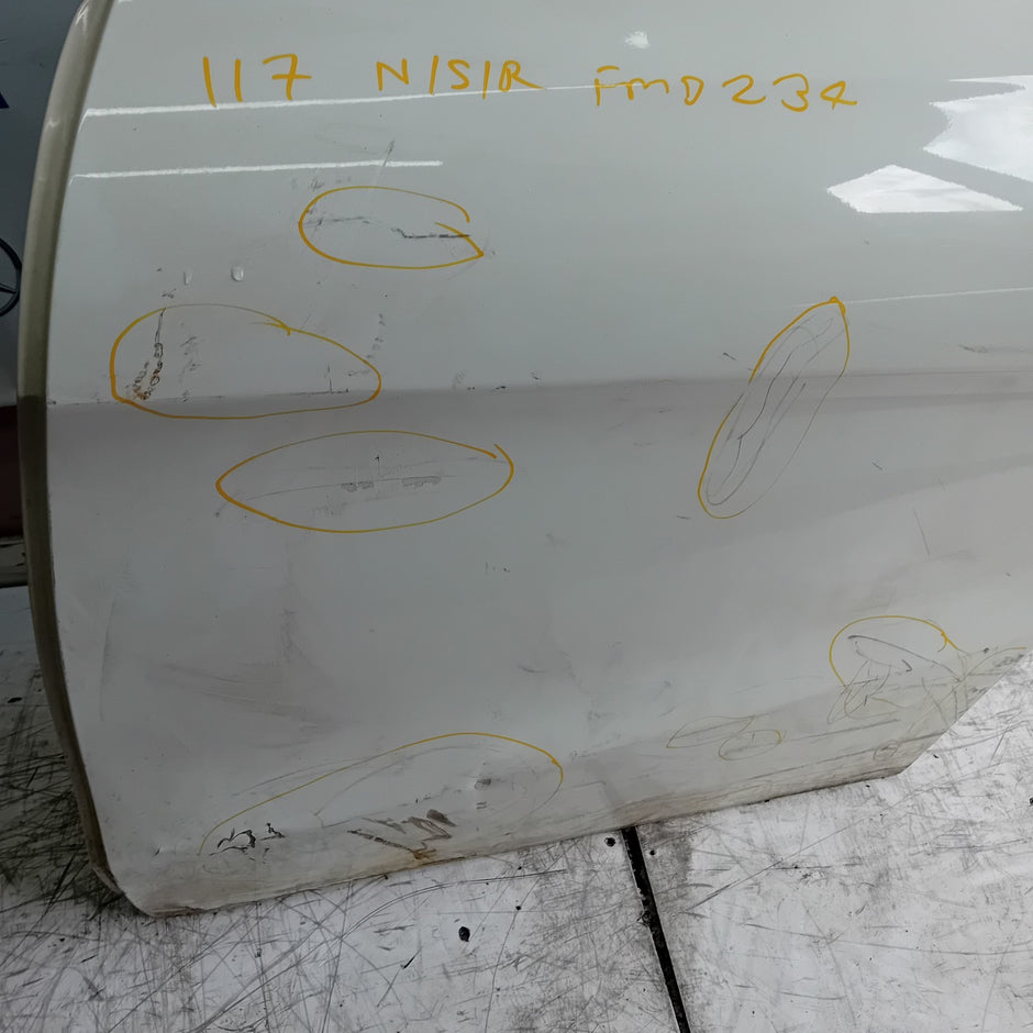 MERCEDES CLA W117 PASSENGER REAR DOOR NSR WHITE 2013-19 COMPLETE FMD234