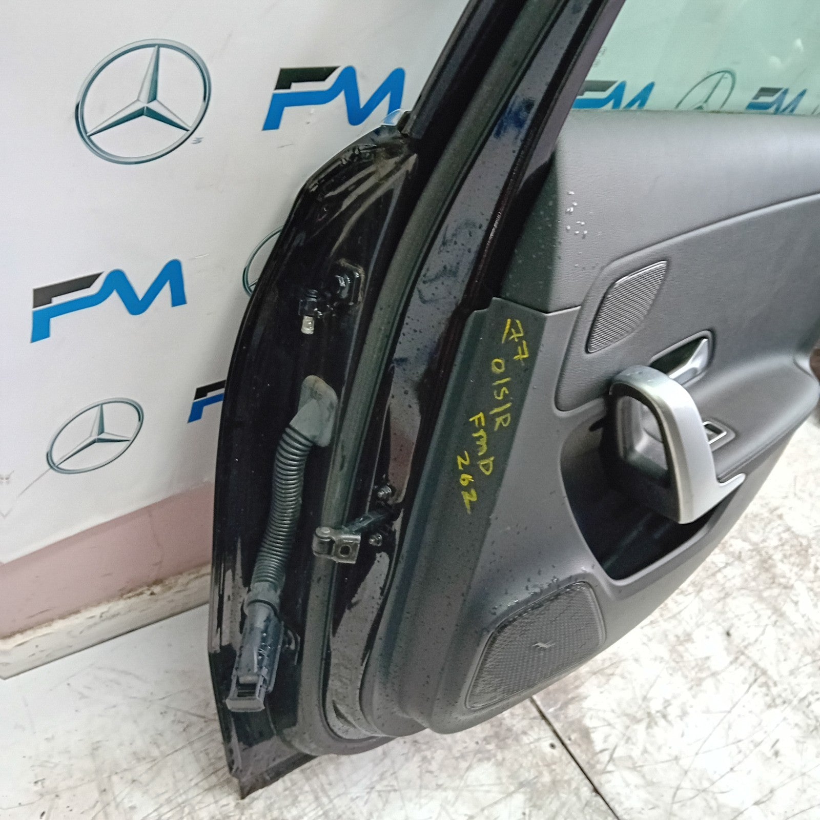 MERCEDES A-CLASS W177 SLN DRIVER REAR DOOR OSR BLACK 2018 ON COMPLETE FMD262