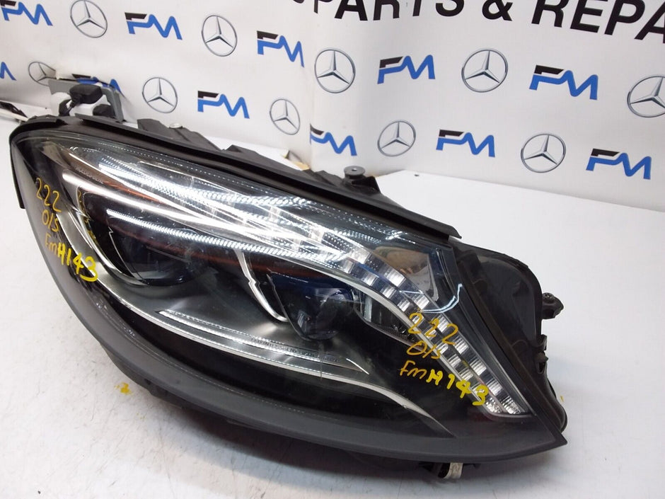 2015 MERCEDES S-CLASS W222 HEADLIGHT DRIVER OS A22290616 FMH143