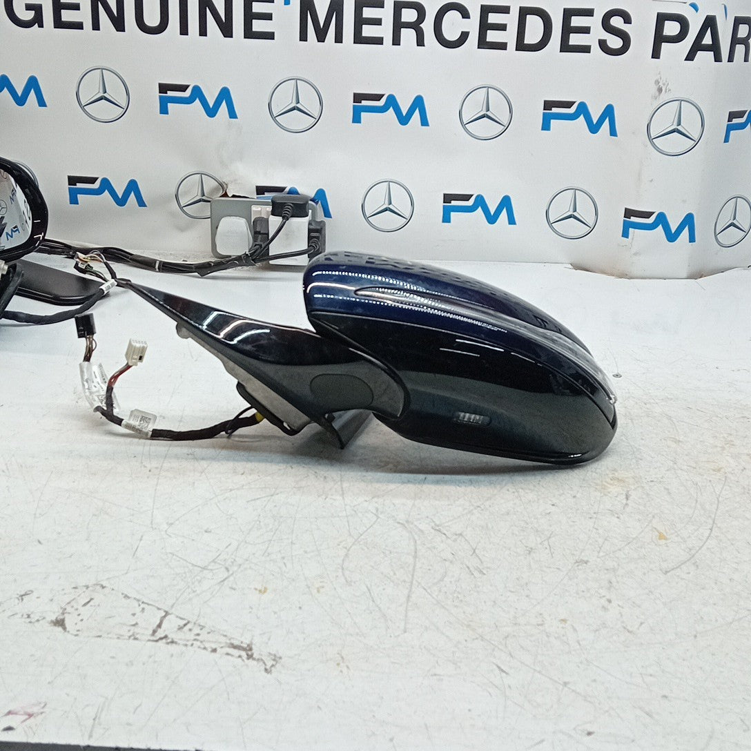 MERCEDES E-CLASS W213 PASSENGER SIDE WING MIRROR BLUE A2138103900 PL BS 16 FMM51