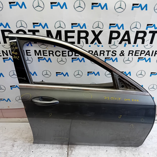 MERCEDES BENZ  E-CLASS W213 DRIVER FRONT DOOR OSF GREY 2016 ON COMPLETE FMD202