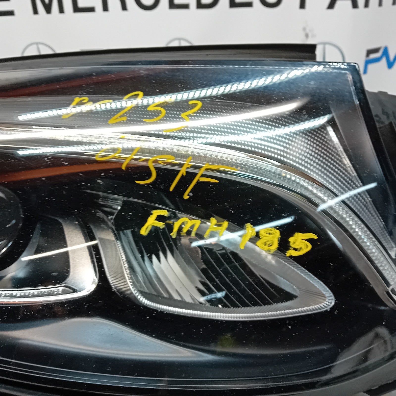 MERCEDES GLC W253 DRIVER HIGH PERFORM COMPLETE HEADLIGHT A2539065401 2016 FMH185