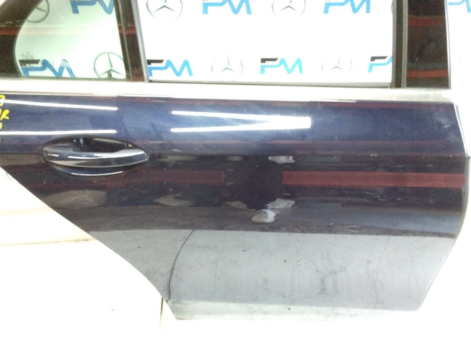 MERCEDES BENZ  E-CLASS W213 DRIVER SIDE REAR DOOR O/S/R COMPLETE BLUE FMD90