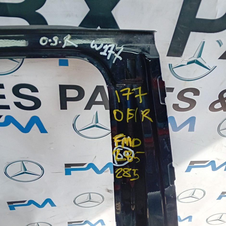 MERCEDES A-CLASS W177 SLN DRIVER REAR DOOR OSR 2018 ON BLACK FMD285