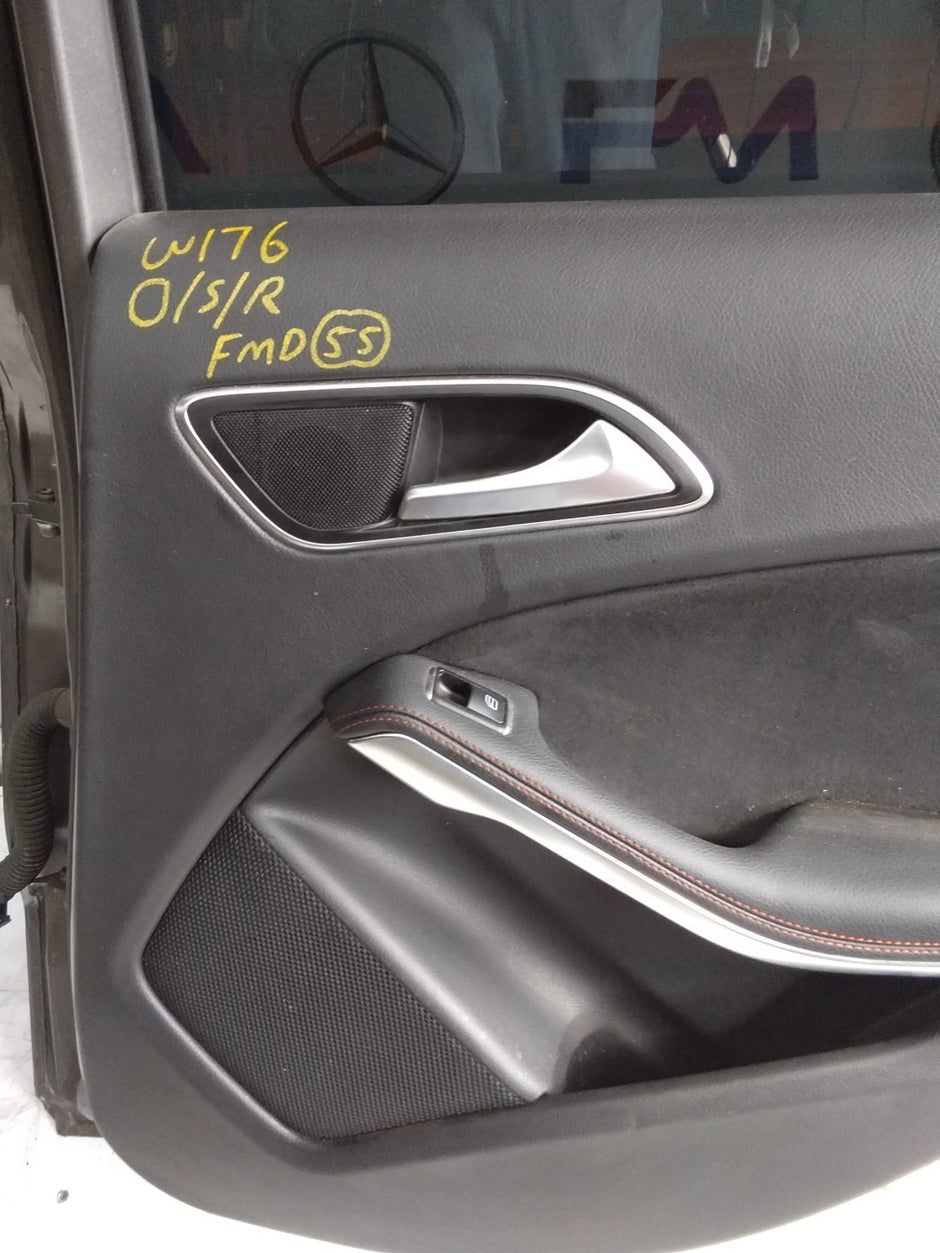 MERCEDES BENZ  A-CLASS W176 DRIVER SIDE REAR DOOR N/S/R COMPLETE GREY FMD55