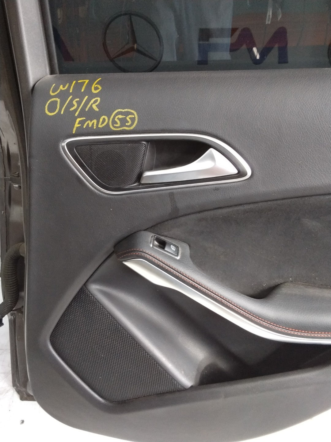MERCEDES BENZ  A-CLASS W176 DRIVER SIDE REAR DOOR N/S/R COMPLETE GREY FMD55
