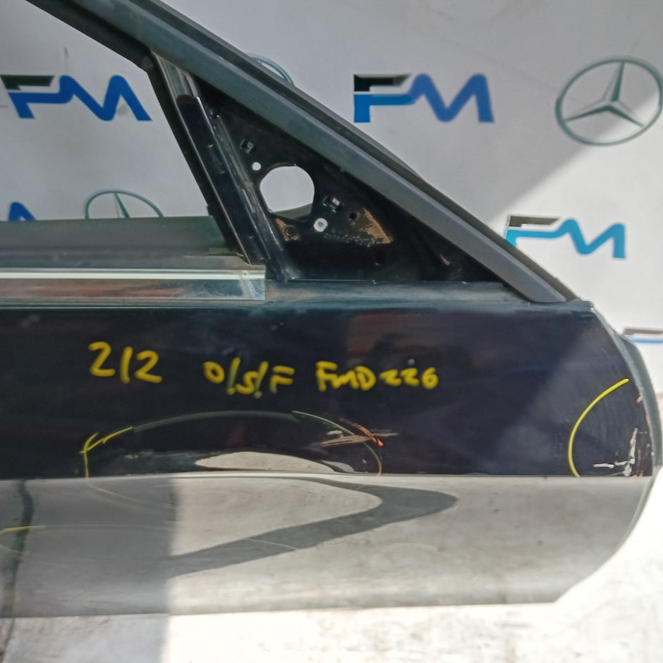 MERCEDES BENZ E-CLASS W212 DRIVER FRONT DOOR OSF BLACK 2009-16 COMPLETE FMD226
